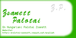 zsanett palotai business card